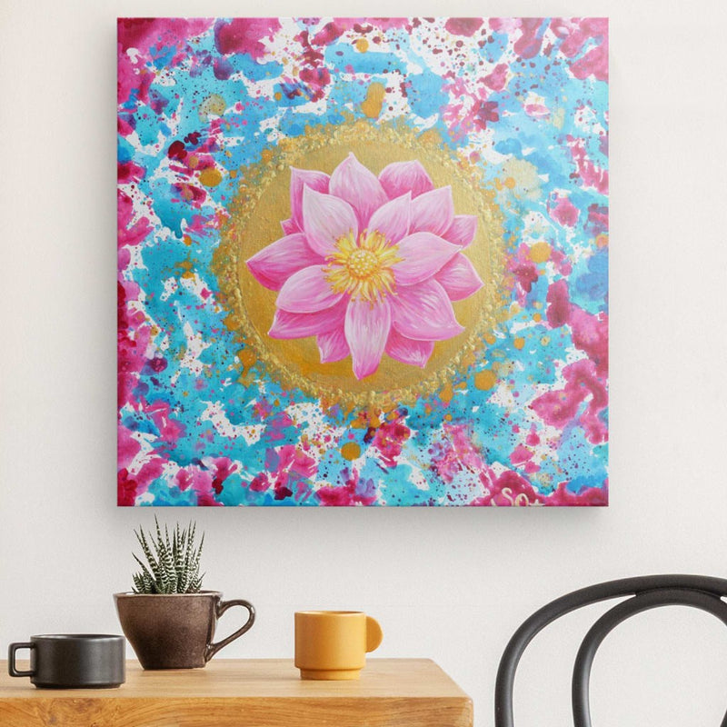 Blumenbild: Sanfter Seelen-Lotus - Kunstdruck