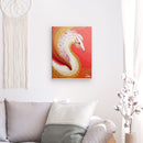 Drachenbild: Drache Funirol, der weiße Luftdrache - Kunstdruck