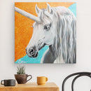 Einhornbild: EinhornHengst Mietron - Kunstdruck