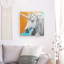 Einhornbild: EinhornHengst Mietron - Kunstdruck