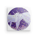 Einhornbild: EinhornPaar in einer Glühwürmchen-Nacht - Kunstdruck