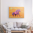 Einhornbild: Einhorn Henthromar, der SommerWind - Kunstdruck