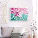 Einhorn-Galopp in die Freude - Kunstdruck von Sonja Ariel von Staden