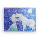 Einhornbild: Einhorn der friedlichen Freundschaft - Kunstdruck