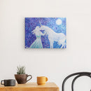 Einhornbild: Einhorn der friedlichen Freundschaft - Kunstdruck