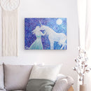 Einhornbild: Einhorn der friedlichen Freundschaft - Kunstdruck