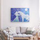 Einhornbild: Einhorn der friedlichen Freundschaft - Kunstdruck