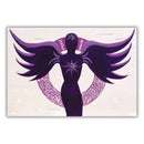 Kristall-Sternentor Erzengel Zadkiel und Amethyst