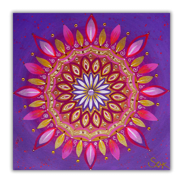 Energiebild: Mandala der Überfülle - Kunstdruck