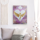 Engelbild: Engel-LotusHerz - Kunstdruck