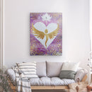 Engelbild: Engel-LotusHerz - Kunstdruck