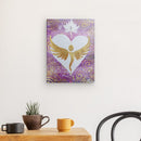 Engelbild: Engel-LotusHerz - Kunstdruck