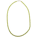 Facettierte Prasiolith bead Halskette