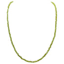 Facettierte Prasiolith bead Halskette