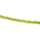 Facettierte Prasiolith bead Halskette