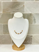 Mondstein Collier, facettiert (40cm)