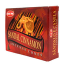 HEM Sandal Cinnamon, Sandelholz Zimt Räucherkegel, 10 Kegel, 3cm