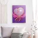 HeilerHerz Seelenweg violett - Kunstdruck von Sonja Ariel von Staden