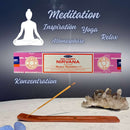 Satya Nag Champa Nirvana Räucherstäbchen, 12 Sticks, 20cm, Brenndauer 45min
