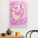 Engelbild: Kalligraphie Roter Liebesengel Poster - Kunstdruck