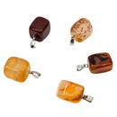 Karneol Trommelstein Anhänger (1 cm)