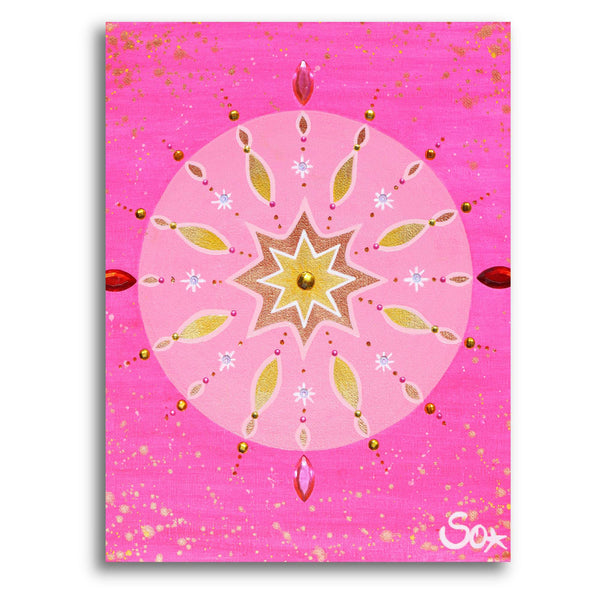 Energiebild: Mandala des SeelenGlücks - Kunstdruck