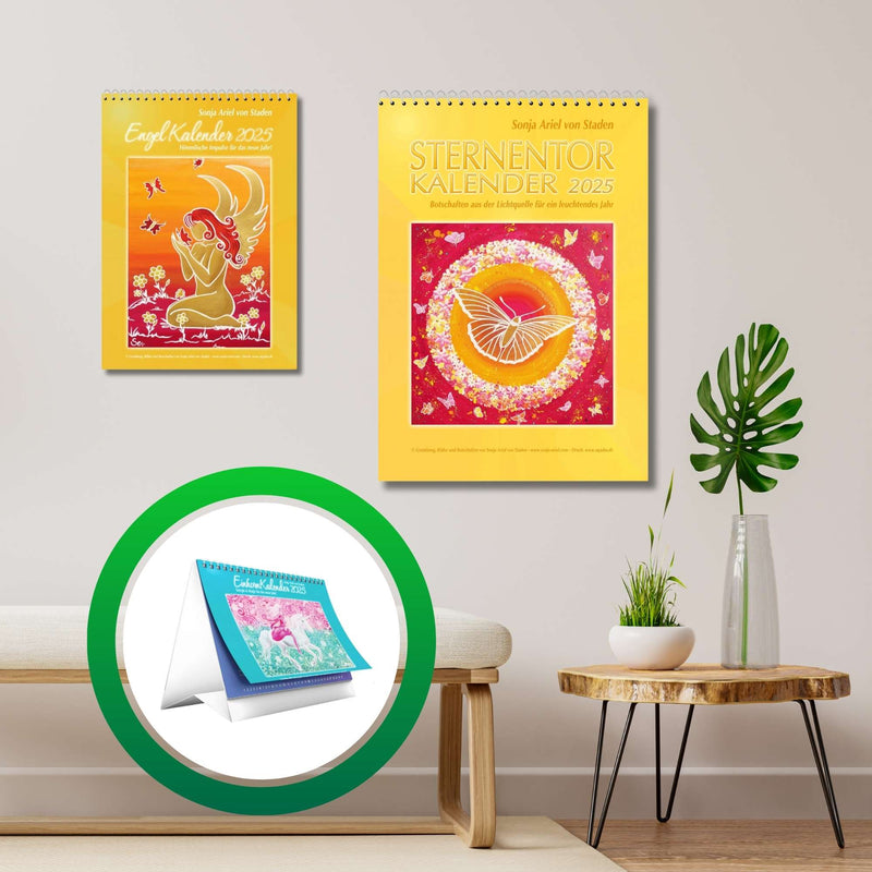 SET: 2x Wandkalender & 1x Tischkalender 2025