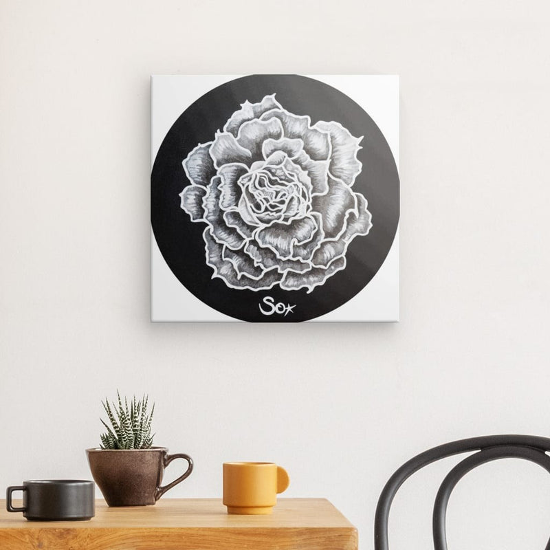 Blumenbild: Rose der Schönheit - Kunstdruck