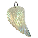 Runen Amulett Walküren Flügel - Perlmutt-Rune Wunjo