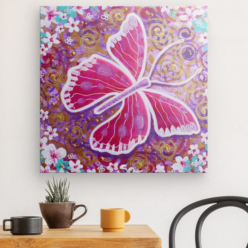 Energiebild: Schmetterling der Leichtigkeit - Kunstdruck