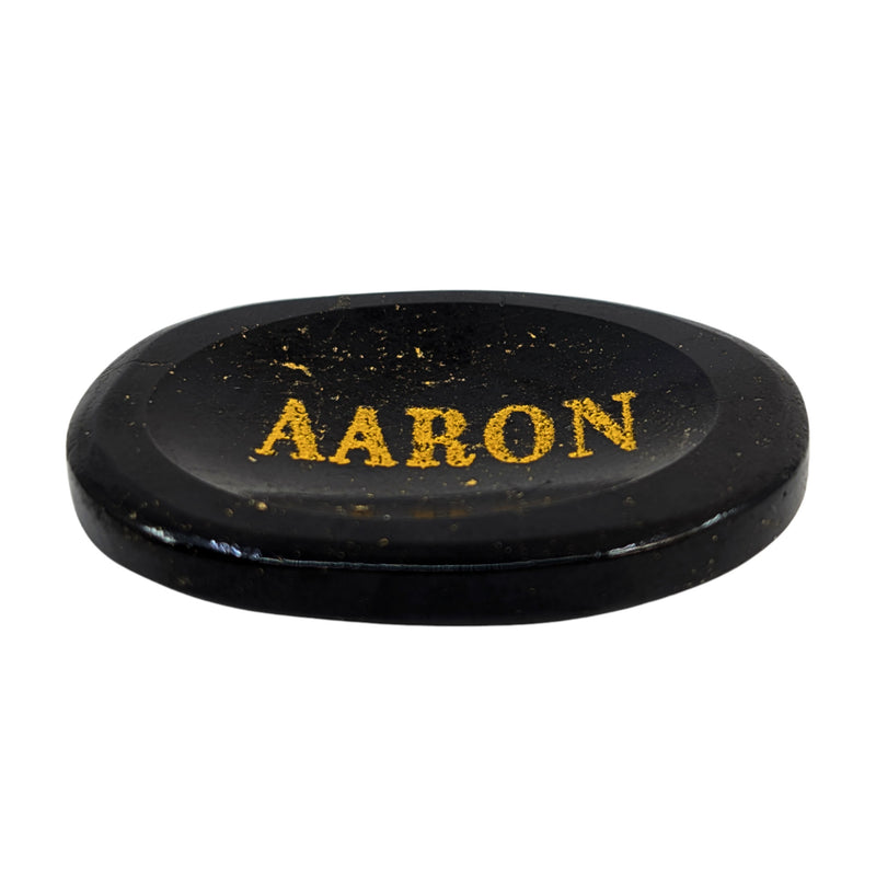 Schutzstein Fama-Aaron aus schwarzem Turmalin (Schörl)