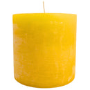 Stumpenkerze Mon Ami Rustique, gelb (Ø 10 cm)