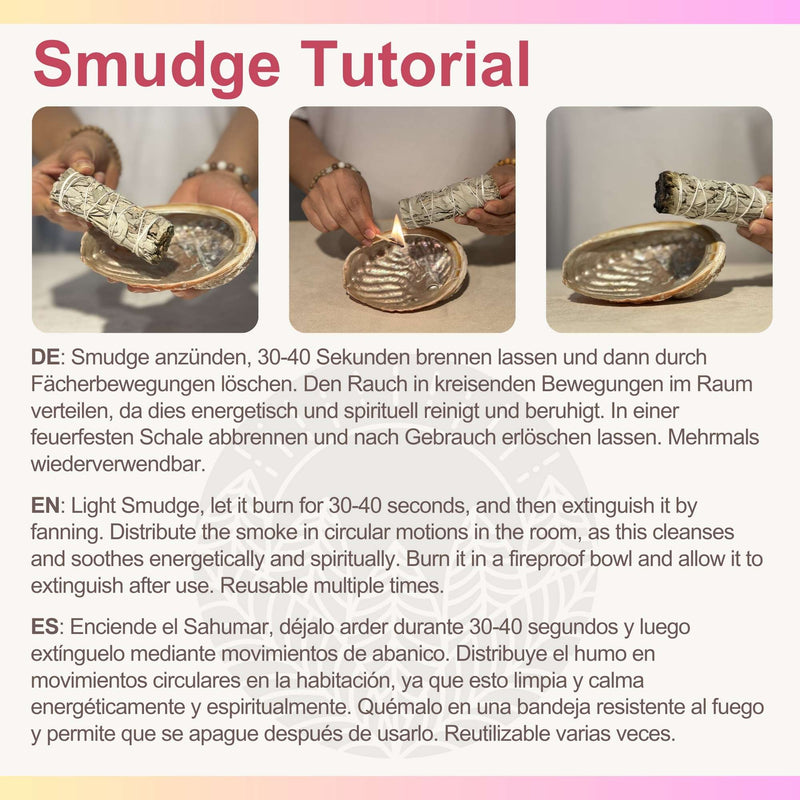 Smudge Stick: Weißer Salbei & Zeder gebündelt 30g