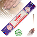 Satya Lavender, Lavendel Räucherstäbchen, 12 Sticks, 20cm, Brenndauer 45min