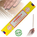 Satya Citronella, Zitronengras Räucherstäbchen, 12 Sticks, 20cm, Brenndauer 45min