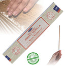 Satya Nag Champa Sweet Vanilla, Süße Vanille Räucherstäbchen, 12 Sticks, 22cm, Brenndauer 45min