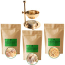 Weihrauch Starter Set: Räuchergefäß + Boswellia Sacra, Frereana & Carterii - Reinige und Belebe deine Räume