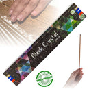Satya Black Crystal, Schwarzer Kristall Räucherstäbchen, 12 Sticks, 20cm, Brenndauer 45min