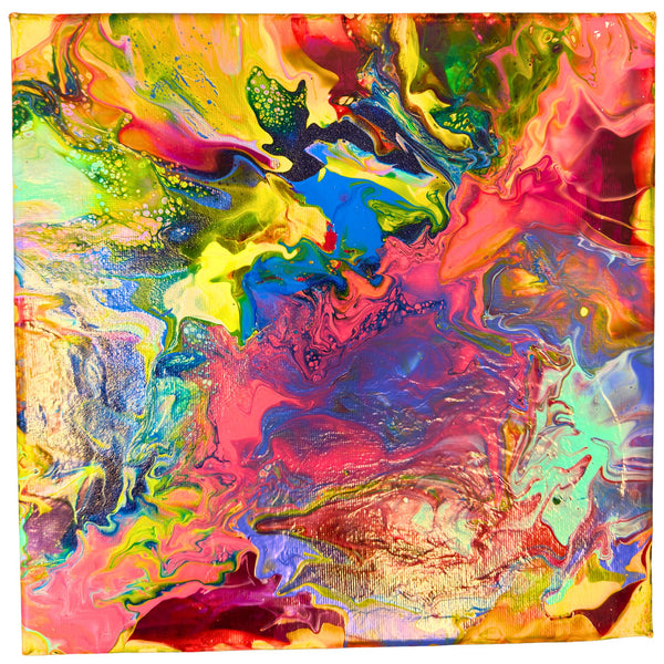 Energiebild Tempel der Glücksseligkeit 25x25cm