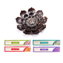 Räucherstäbchen-Spar-Set: 4 Düfte von Tulasi & Lotus Halter