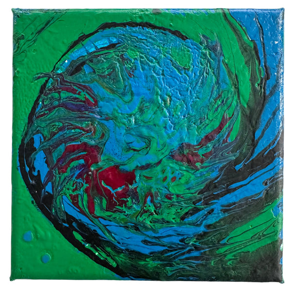 Handsigniertes Energiebild von Aaron 15x15cm Nr.4