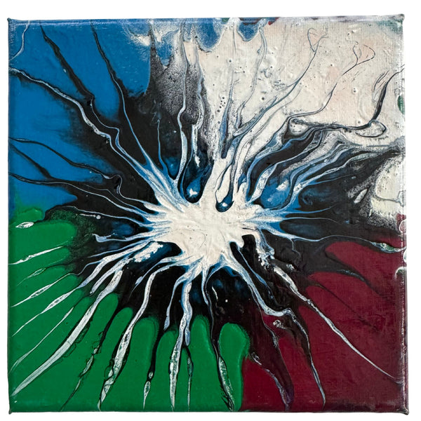 Handsigniertes Energiebild von Aaron 15x15cm Nr.5