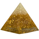 Große Orgonit Sonnenpyramide mit Silberspirale