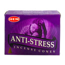 HEM Anti-Stress Räucherkegel, 10 Kegel, 3cm, Brenndauer 20min