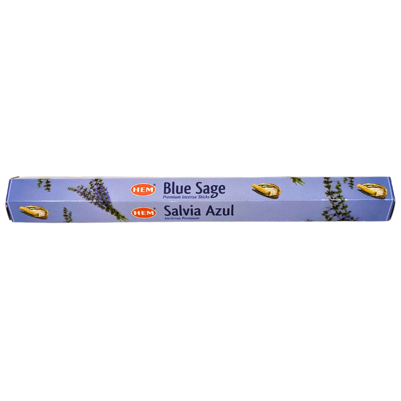 HEM Blue Sage, Blauer Salbei Räucherstäbchen 23cm, 20 Stück, 20g