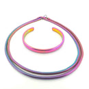 Aura Schmuck Set Vitalität: Aura Armreif + Halskette