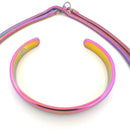 Aura Schmuck Set Vitalität: Aura Armreif + Halskette