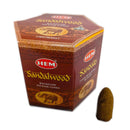 HEM Sandalwood, Sandelholz Backflow Räucherkegel, 40 Kegel