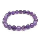Amethyst-Perlen Edelstein Armband (Ø 8mm)