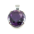 Amethyst Anhänger Facettiert 925 Silber Fassung